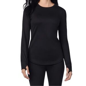 ClimateRight by Cuddl Duds Thermal Guard Base layer Crew Neck Top Size Small